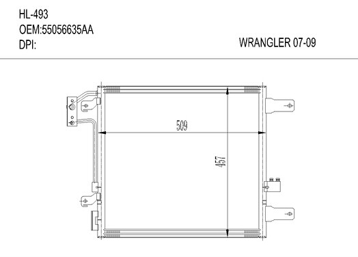 CHRYSLERHL-493 WRANGLER 07-09