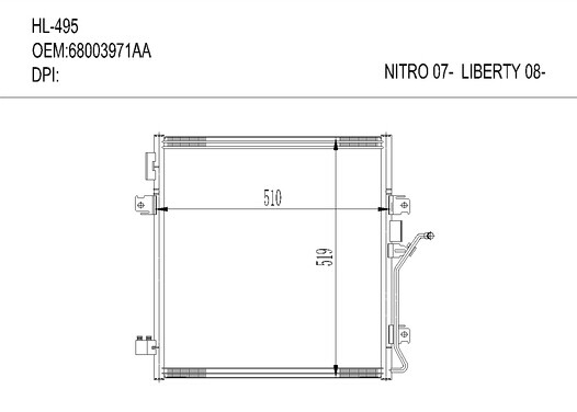 CHRYSLERHL-495 NITRO 07-/LIBERTY 08-