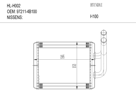 暖风HL-H002  HYUNDAI  H100