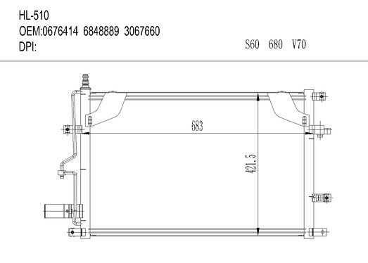 沃尔沃HL-510 S60 S80 V70