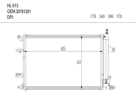 沃尔沃HL-513 C70 S60 S80 V70
