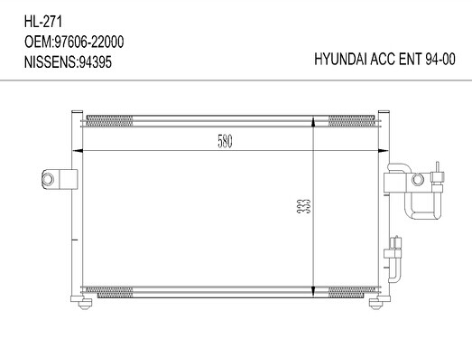 现代HL-271 HYUNDAI ACCENT 94-00