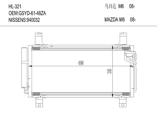 马自达HL-321 MAZDA 6 07-